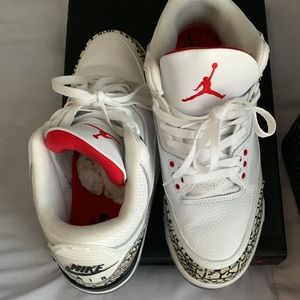 COPY - Size 9.5 retro 3 white cement used 3 times
